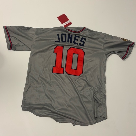 Mitchell & Ness Cooperstown Collection Chipper Jones Jersey-Size XL-Braves 1995 - Picture 10 of 10
